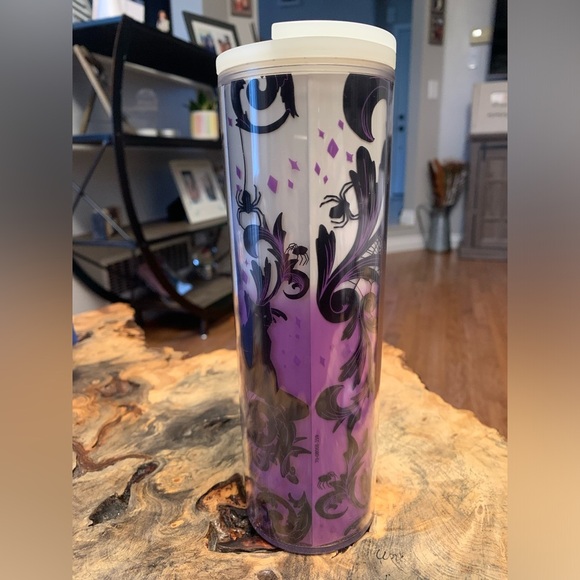 NWOT Starbucks Purple & Black Swirl Tumbler - 2022 Halloween/Fall Collection - Picture 8 of 9
